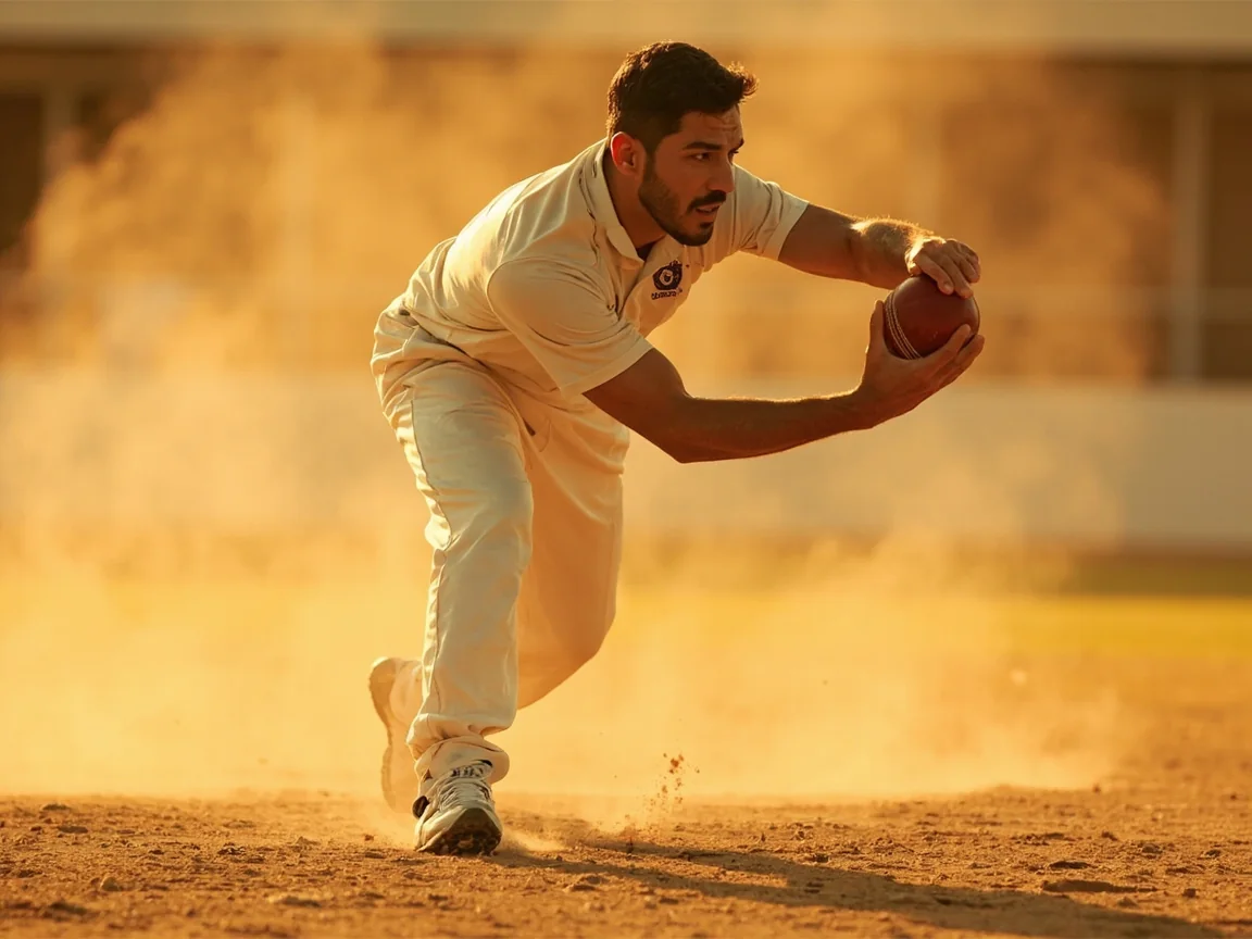 Spin bowling practice